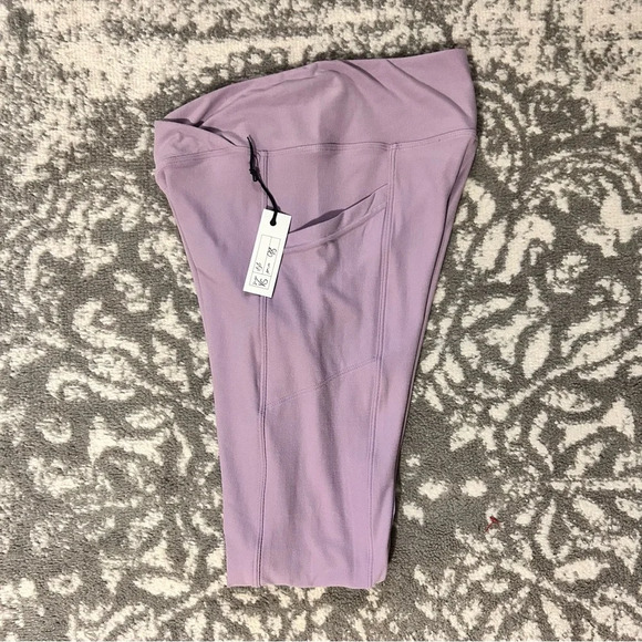 Wolven Lavender Crossover Pocket Leggings NWT XS - Picture 10 of 12